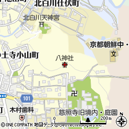 八神社周辺の地図