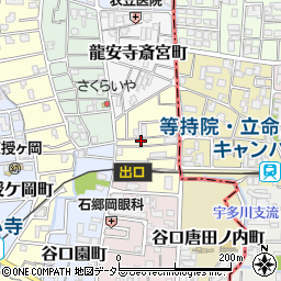 京都府京都市右京区谷口垣ノ内町周辺の地図