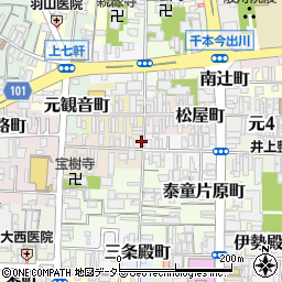 京都府京都市上京区笹屋町五丁目344周辺の地図