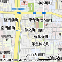 京都府京都市上京区仲之町462-2周辺の地図