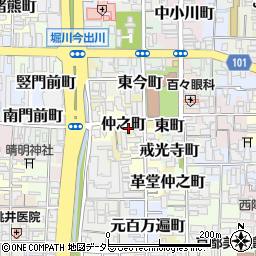 京都府京都市上京区仲之町462-2周辺の地図