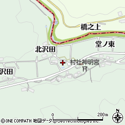 愛知県岡崎市日影町堂ノ洞31周辺の地図