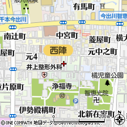 京都府京都市上京区今出川町457-21周辺の地図