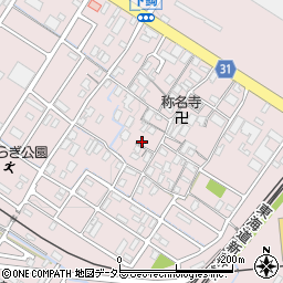 滋賀県栗東市下鈎390-1周辺の地図