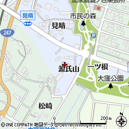 愛知県東海市荒尾町源氏山周辺の地図