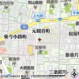 京都府京都市上京区笹屋町五丁目325周辺の地図