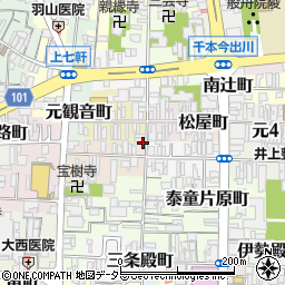 京都府京都市上京区笹屋町五丁目344-1周辺の地図