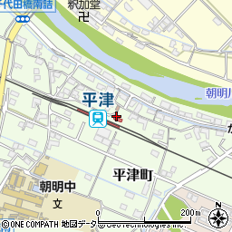 平津駅周辺の地図