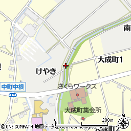 愛知県豊田市西田町下畔周辺の地図