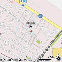 滋賀県栗東市下鈎384周辺の地図