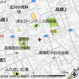 高田美容室周辺の地図