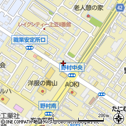 藤野商事株式会社グリーンアップル草津西営業所周辺の地図