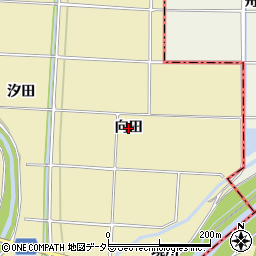 愛知県大府市北崎町（向田）周辺の地図