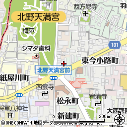 京都府京都市上京区西今小路町807周辺の地図