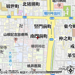 京都府京都市上京区南門前町周辺の地図