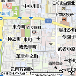 京都府京都市上京区元図子町周辺の地図