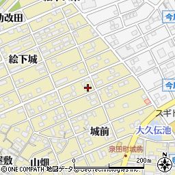 愛知県刈谷市泉田町城前23周辺の地図