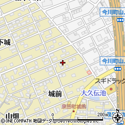 愛知県刈谷市泉田町城前47周辺の地図