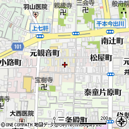 京都府京都市上京区大文字町257周辺の地図