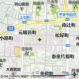 京都府京都市上京区大文字町257周辺の地図