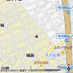 愛知県刈谷市泉田町城前46周辺の地図