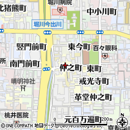 京都府京都市上京区西町周辺の地図