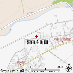 兵庫県西脇市黒田庄町岡166周辺の地図