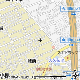 愛知県刈谷市泉田町城前46-2周辺の地図