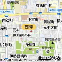 京都府京都市上京区今出川町457-17周辺の地図