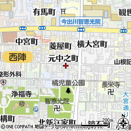 京都府京都市上京区元中之町506周辺の地図