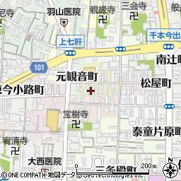 京都府京都市上京区大文字町263周辺の地図