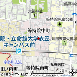京都府京都市北区等持院中町32-2周辺の地図