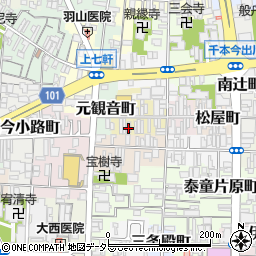 京都府京都市上京区大文字町262周辺の地図