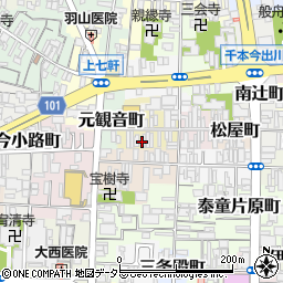 京都府京都市上京区大文字町261周辺の地図