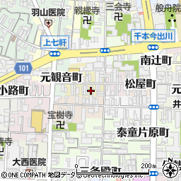 京都府京都市上京区大文字町256周辺の地図