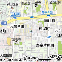 京都府京都市上京区大文字町250-1周辺の地図