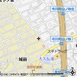 愛知県刈谷市泉田町城前37周辺の地図