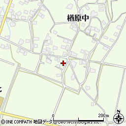 岡山県美作市楢原中307周辺の地図