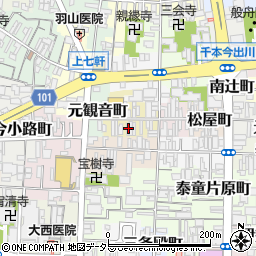 京都府京都市上京区大文字町260周辺の地図