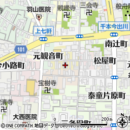 京都府京都市上京区大文字町259周辺の地図