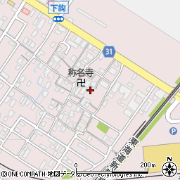 滋賀県栗東市下鈎377周辺の地図