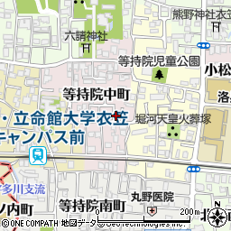 京都府京都市北区等持院中町34-12周辺の地図