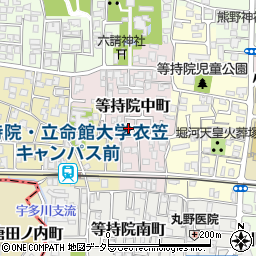 京都府京都市北区等持院中町32周辺の地図