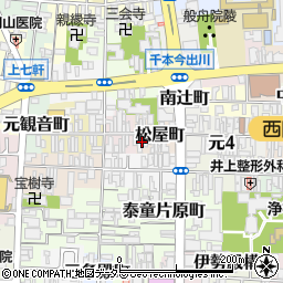 京都府京都市上京区松屋町周辺の地図