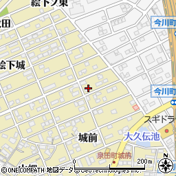 愛知県刈谷市泉田町城前26周辺の地図