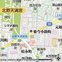 京都府京都市上京区西今小路町814周辺の地図