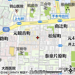 京都府京都市上京区大文字町250-5周辺の地図