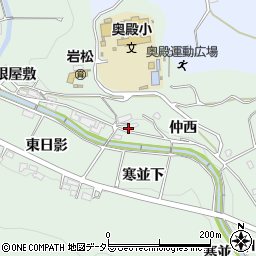 愛知県岡崎市奥殿町仲西79周辺の地図