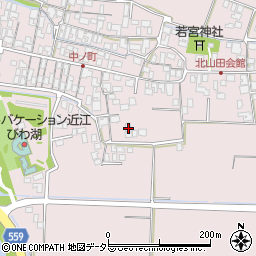 滋賀県草津市北山田町579周辺の地図