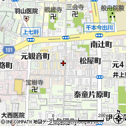 京都府京都市上京区大文字町250-6周辺の地図